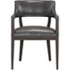Brylea Brown / Brentwood Charcoal Leather Dining Armchair